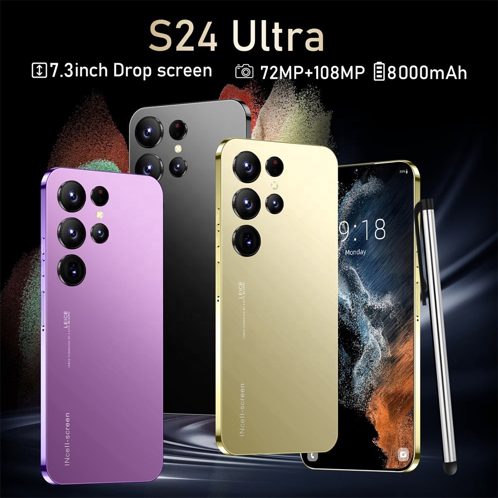 2024 Original phones s24 ultra Smartphones For s24 ultra 16GB+1TB 5G Dual SIM Cellphone Mobile Phone s24 ultra 5g smartphone